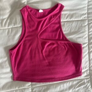 Women's Pink Sleeveless Top